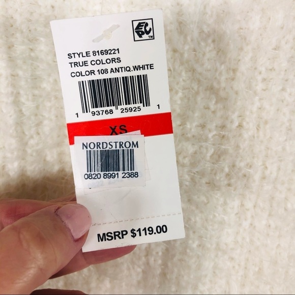 🔥SALE🔥 1. State ivory eyelash sweater fits Small. NWT gorgeous - Picture 10 of 12